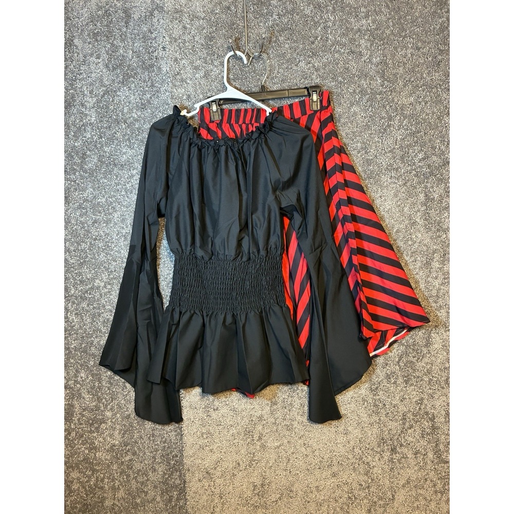Pirate Costume With Belt, Eyepatch, And Headbelt Women Xl
